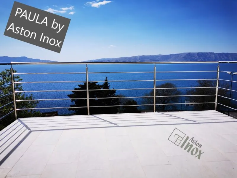 Inox ograda za balkone i terase sa horizontalnim ispunama